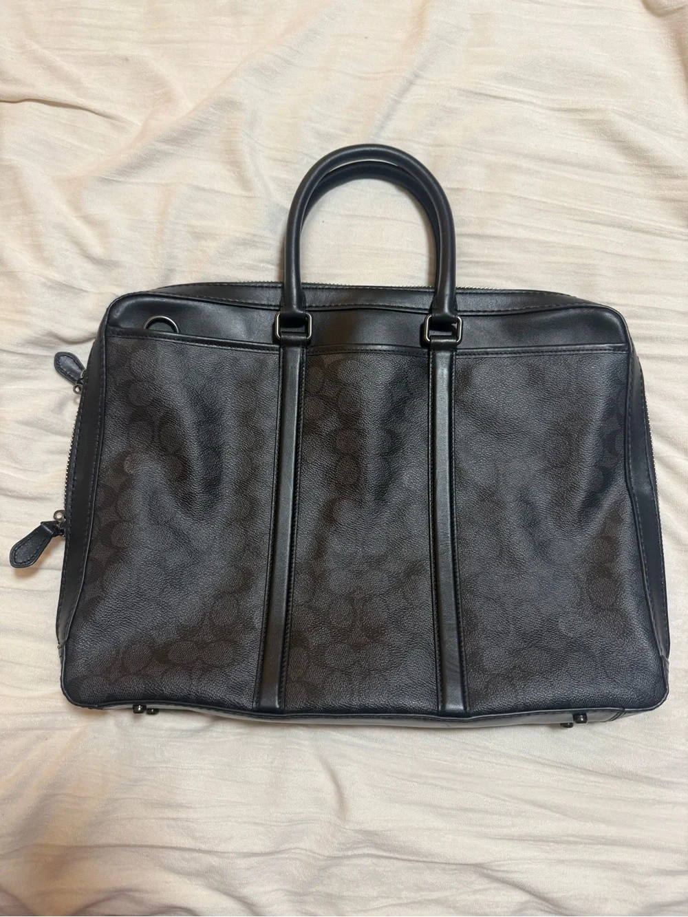 Coach Men’s Charcoal Signature Briefcase